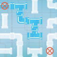 Game Pipes Flood Puzzle